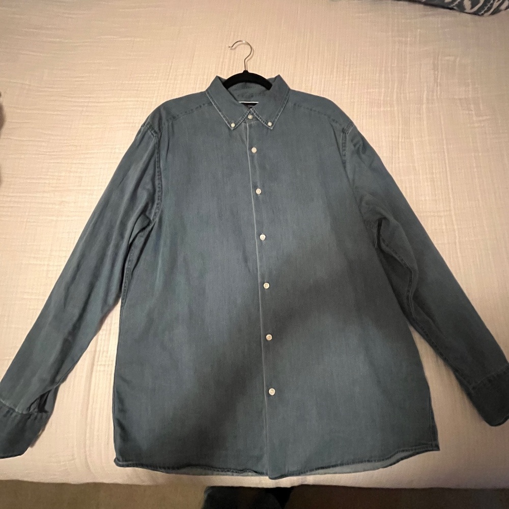 Men’s Charles Tyrwhitt Denim Shirt Classic Fit Large